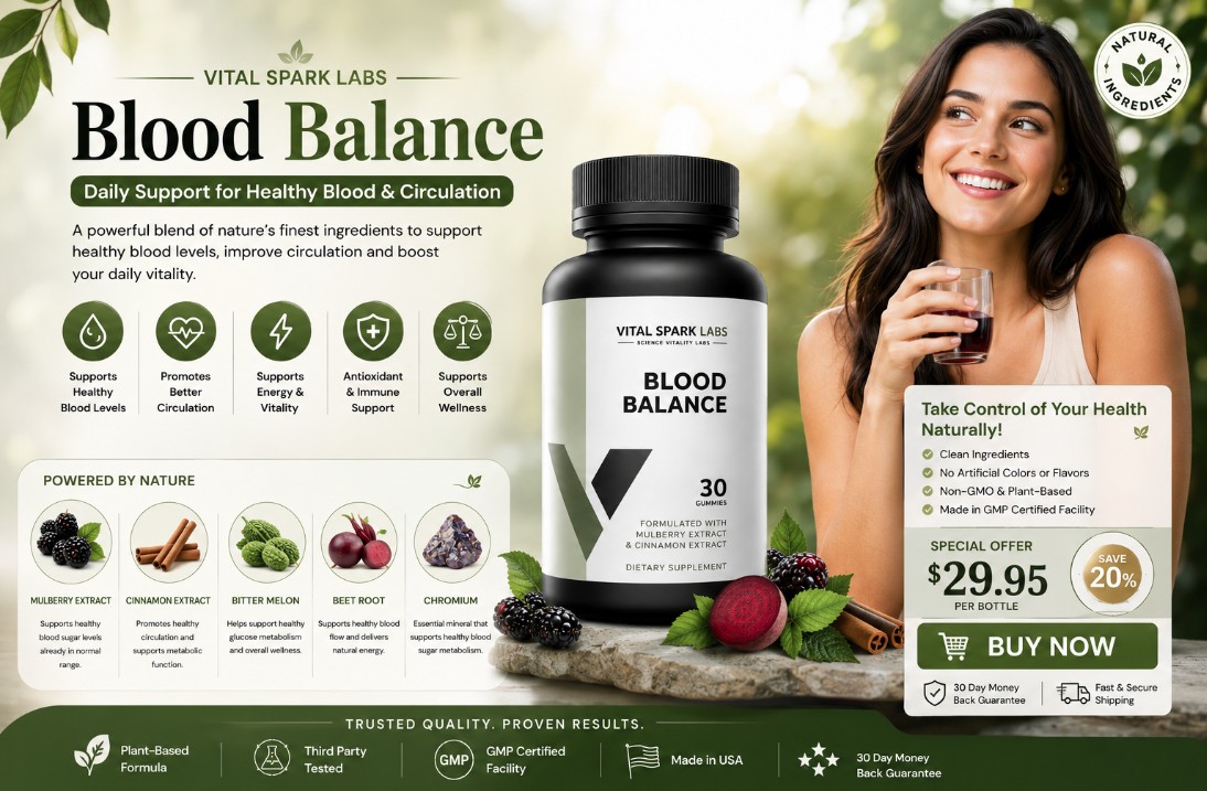 Blood Balance special offer with ingredient breakdown